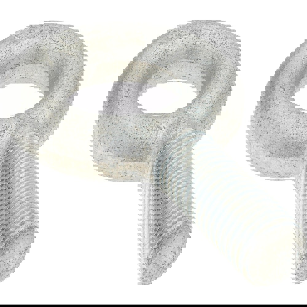 Fixed Lifting Eye Bolt: Without Shoulder, 7,650 lb Capacity, 1-8 Thread, Grade 1030 Steel